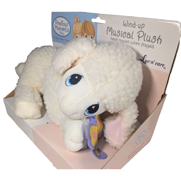 Precious Moments  Luv'n care 2002 Lamb MUSICAL PLUSH STUFFED ANIMAL TOY - Picture 2 of 5